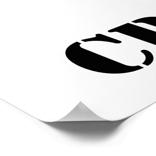 Trapeekhoornkruising wegteken poster (Hoek)