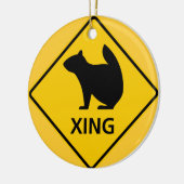 Trapeurig spoor keramisch ornament (Links)