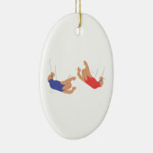 Trapexe-artiesten Keramisch Ornament (Rechts)