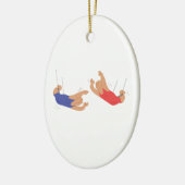 Trapexe-artiesten Keramisch Ornament (Links)