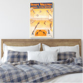 Trapeze, acrobaten en vliegende trampoline canvas afdruk (Insitu (Slaapkamer))