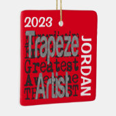 Trapeze artiest Extraordinaire CUSTOM Keramisch Ornament (Rechts)