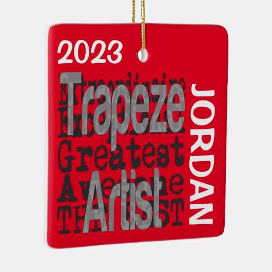 Trapeze artiest Extraordinaire CUSTOM Keramisch Ornament (Rechts)