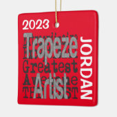 Trapeze artiest Extraordinaire CUSTOM Keramisch Ornament (Links)
