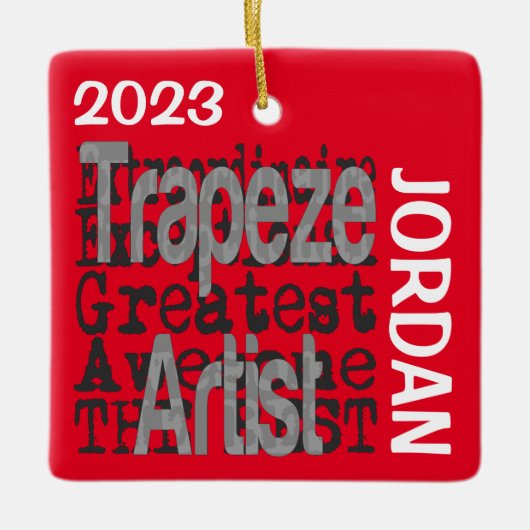 Trapeze artiest Extraordinaire CUSTOM Keramisch Ornament (Voorkant)