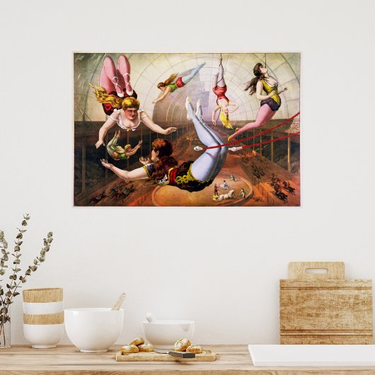 Trapeze artiesten poster (Keuken)