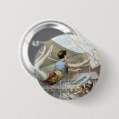 Trapeze artiesten ronde button 5,7 cm (Voorkant /achterkant)