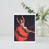 Trapeze draaien omhoog briefkaart (Staand voorkant)