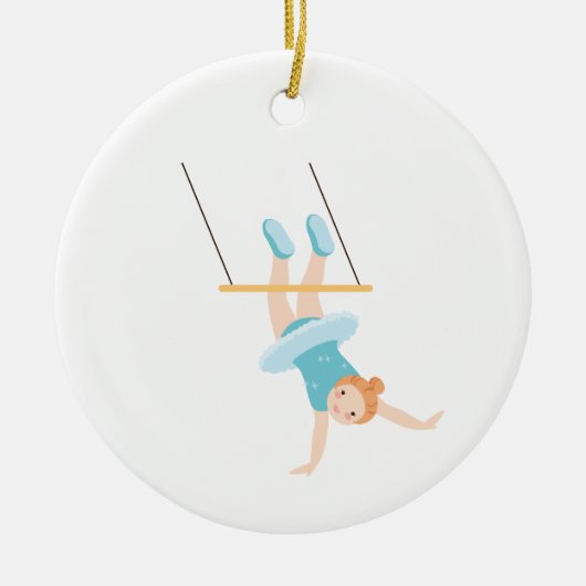 Trapeze Girl Keramisch Ornament (Voorkant)