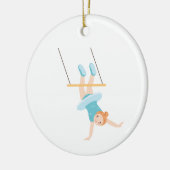 Trapeze Girl Keramisch Ornament (Links)