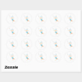 Trapeze Girl Ronde Sticker (Vel)