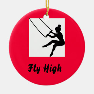 trapeze kunstenaar keramisch ornament
