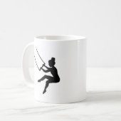 trapeze kunstenaar koffiemok (Voorkant links)