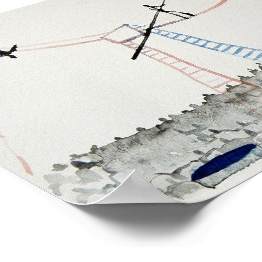 trapeze kunstenaar poster (Hoek)