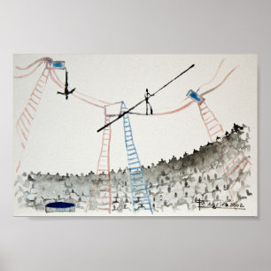 trapeze kunstenaar poster