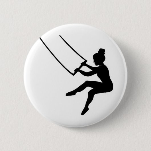 trapeze kunstenaar ronde button 5,7 cm (Voorkant)
