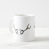 Trapeze Stickmannen Koffiemok (Voorkant links)