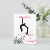 Trapeze Swing Aerialisten Briefkaart (Staand voorkant)