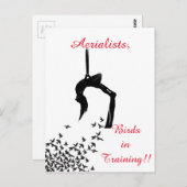 Trapeze Swing Aerialisten Briefkaart (Voorkant / Achterkant)