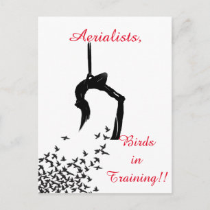 Trapeze Swing Aerialisten Briefkaart