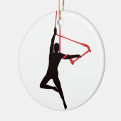 Trapeze Swing Aerialisten Keramisch Ornament (Links)