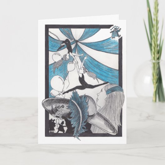 Trapeze Verjaardag Kaart (Voorkant)