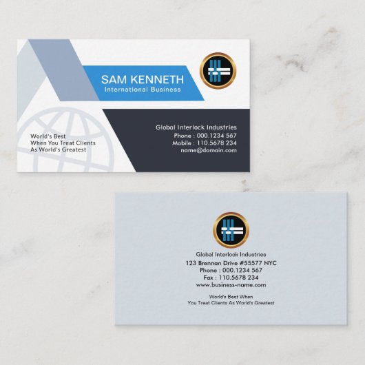 Trapezium Pathways Global Business Consultant Visitekaartje (Voorkant / Achterkant)