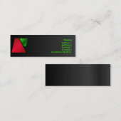 Trapezoïde profielkaart mini visitekaartje (Voorkant / Achterkant)