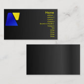 Trapezoïde profielkaart visitekaartje (Voorkant / Achterkant)