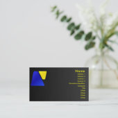 Trapezoïde profielkaart visitekaartje (Staand voorkant)