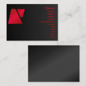 Trapezoïde profielkaart visitekaartje (Voorkant / Achterkant)