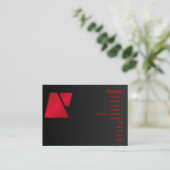 Trapezoïde profielkaart visitekaartje (Staand voorkant)