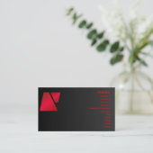 Trapezoïde profielkaart visitekaartje (Staand voorkant)
