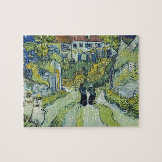Traphuis van Van Gogh in Auvers Landschapskunst Legpuzzel (Horizontaal)