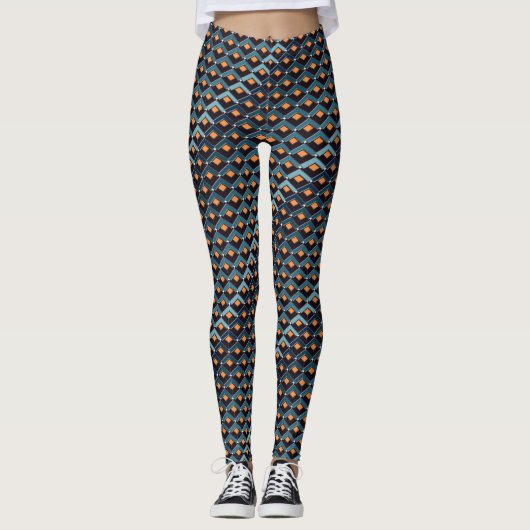 Trappe in trappe patroon Altona Leggings (Voorkant)