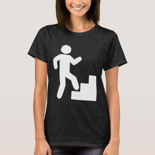 Trappe klimmen tribute workout t-shirt (Voorkant)