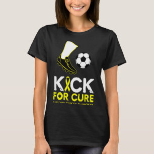 Trappe voor voetbalbal ontwerp sarcoom kanker t-shirt