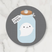 Trapped Little Ghost Bedankjes Labels (Voorkant)