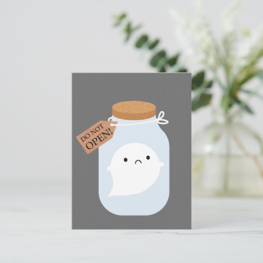 Trapped Little Ghost Briefkaart (Staand voorkant)
