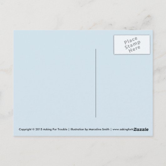 Trapped Little Ghost Briefkaart (Achterkant)