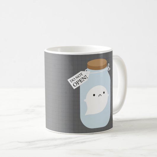 Trapped Little Ghost Koffiemok (Voorkant rechts)