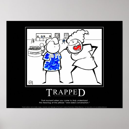 "TRAPPED" Motivatie Poster "Retail Sunshine" (Voorkant)