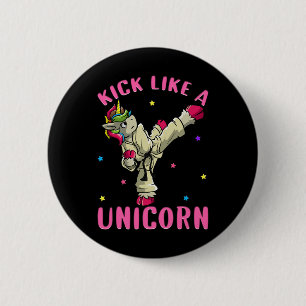 Trappeer als een eenhoorn Motiverende vrouwelijke  Ronde Button 5,7 Cm