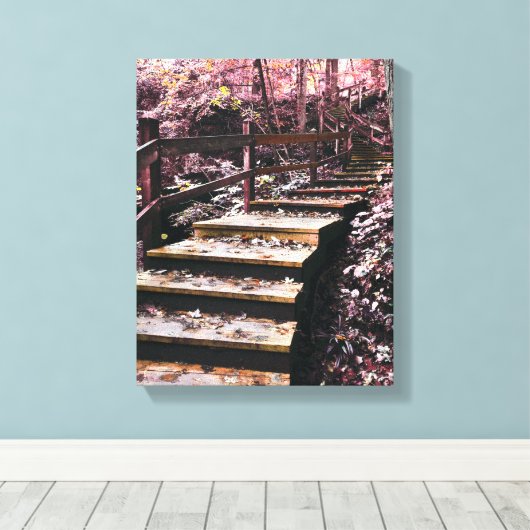 trappen canvas afdruk (Insitu (Houten vloer))