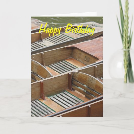 Trappen, Gelukkige Verjaardag Kaart (Voorkant)