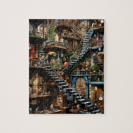 Trappen Illusie Museum Puzzel Legpuzzel (Verticaal)