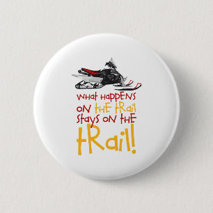 Trappen op het spoor ronde button 5,7 cm