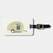 trappenaanhangwagen zigeunercaravan bagagelabel (Voorkant horizontaal)