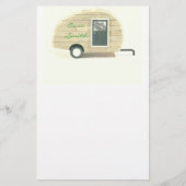  trappenaanhangwagen zigeunercaravan briefpapier (Voorkant)