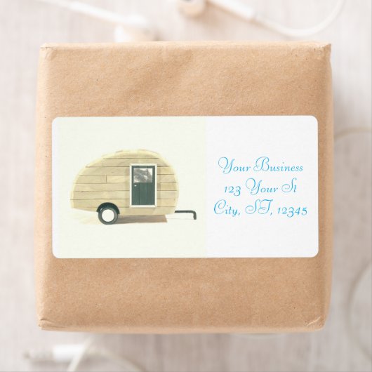 trappenaanhangwagen zigeunercaravan etiket (Insitu)